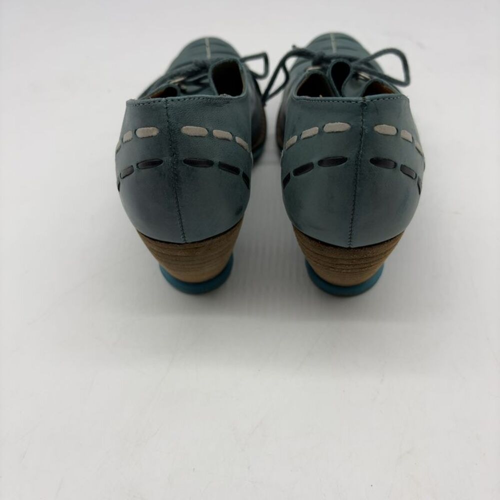 John Fluevog Lace-upruched Toe Leather Heel - Picture 3 of 8